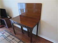 A Chippendale Revival Fold Over Dining Table