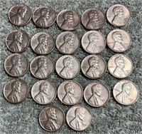 (22) 1951-D Wheat Cents