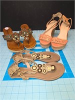 Sandals Wedges & Flats