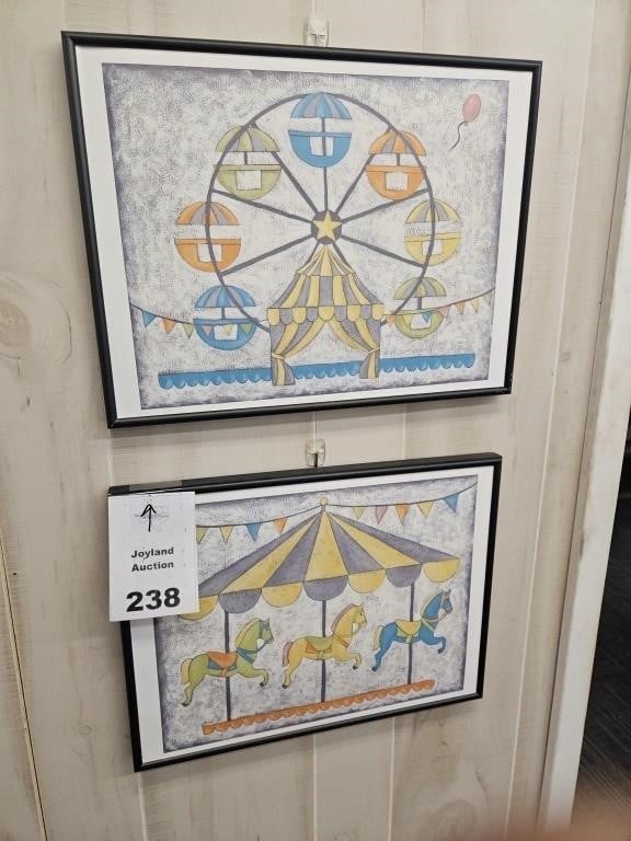 Set of 2 Carnival Pictures