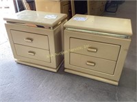 Mid century night stands (2), 26in x 16in x 25.5
