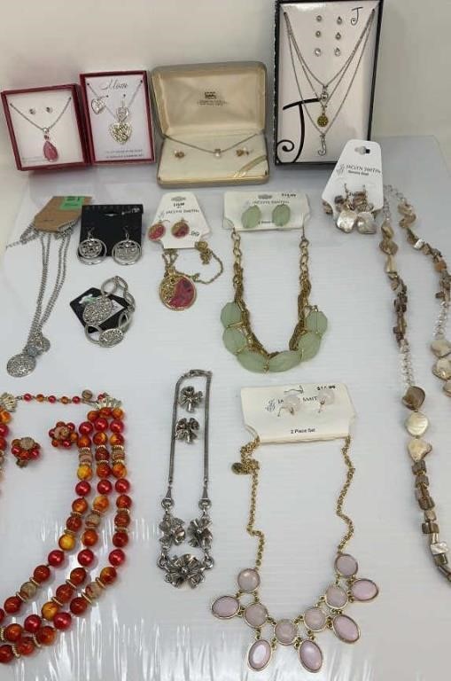 Collection of costume, jewelry, earring, and