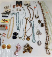 Collection of necklaces and earrings