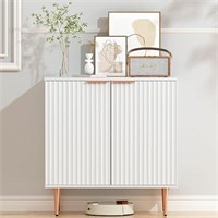White Storage Cabinet,Wood Sideboard Buffet Cabine