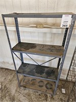 Lightweight Metal Shelf Rack with 4 Shelves