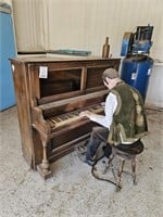 Piano with Manikin playing piano