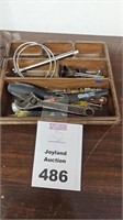 Desk Tray of Various Tools