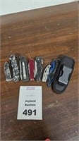 Various Pockets Knives (7) & One Knife Case