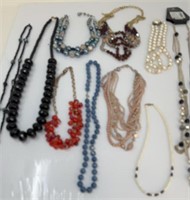 Assortment of beaded necklaces