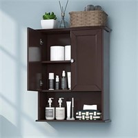 Bathroom Wall Cabinet Brown Over Toilet Storage Ca