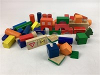 Playskool Wooden Building blocks assorted