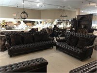 Aussie Micro Leather Sofa and Loveseat