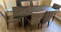 11 - DINING TABLE W/ 6 CHAIRS