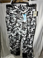 New Arctix mens snow cargo pants XL camo blk