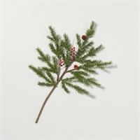 Faux Pine & Winterberry Christmas Stem
