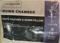 Liz Claiborne Down Chamber White Feather & Down Pi