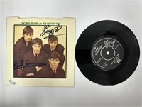 Autograph COA Beatles single Vinyl