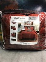 Raja Rust 7 Piece Comforter Set King
