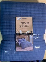 Frye and Co. Washed Full/Queen Solid Quilt Set