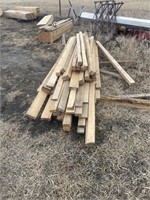 Quantity of miscellaneous lumber including 3x3,