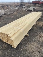 64 of 2"x6"x16‘ rough lumber but sized with