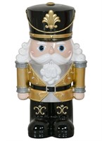 Black and Gold Nutcracker with LED lights