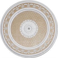 Blanco Wreath Round Chandelier Ceiling Medallion 6