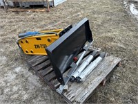 Unused 2023 Wolverine Skid Steer Concrete Breaker