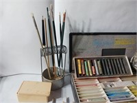 Artist Bundle, Assorted Brushes, Chalks