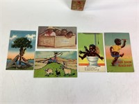 Black Americana Print Post cards, Curt Teich & Co
