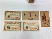 Coca-Cola Advertising Post Cards,  A Pause that