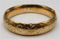 Victorian Gold Filled Bangle Bracelet AAG Co.