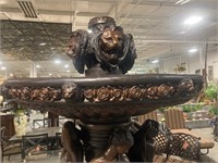 Bronze 4 Season Lady with Lion Face Fountain 93 In
