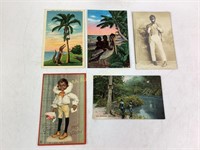Black Americana Post Cards, Tropical Florida