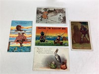 Black American Post Cards Print Cards Tropical