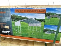 Diggit All-Steel Carport 20 ft x 20 ft x 10 ft