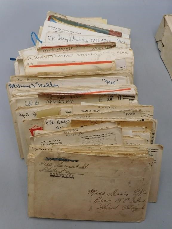 WWII US GI Sweetheart Correspondence Letters