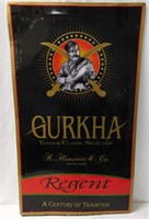 Gurkha Regent Cigar Store Advertising Tin Sign