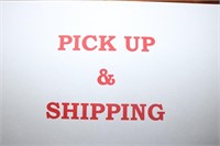 PICK UP AND SHIPPING