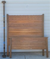 Country Carved Wood Full Size Headboard &...