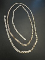 Sterling silver long men’s chain