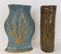 Vintage Art Pottery Vases Signed