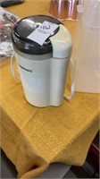 Coffee bean grinder, plastic storage