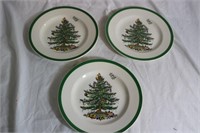 3 SPODE BREAD AND BUTTER PLATES