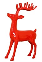 Christmas Holiday Decor Red Reindeer 39 inches