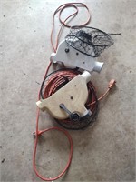 Extension Cord and 2 Extension cord Wall Reels