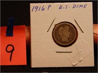 1916 P US Dime 90% Silver