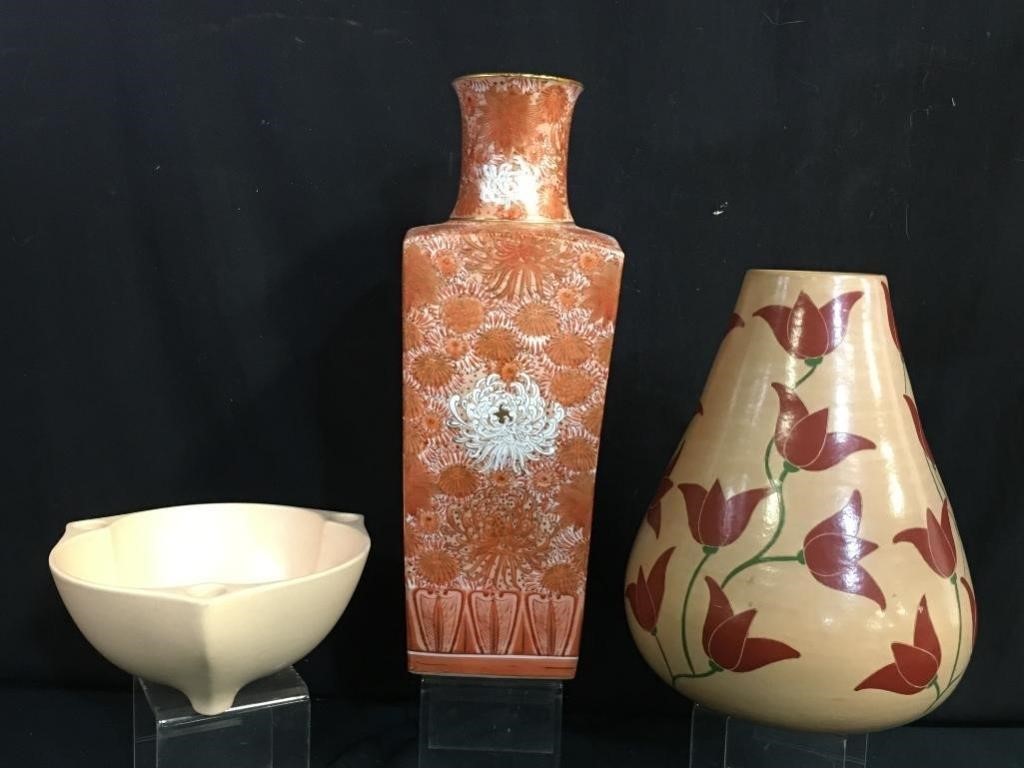 Pottery Bowl and Vases