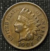 1901 Full Liberty Indian Head Cent