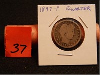 1897 P US Quarter 90% Silver
